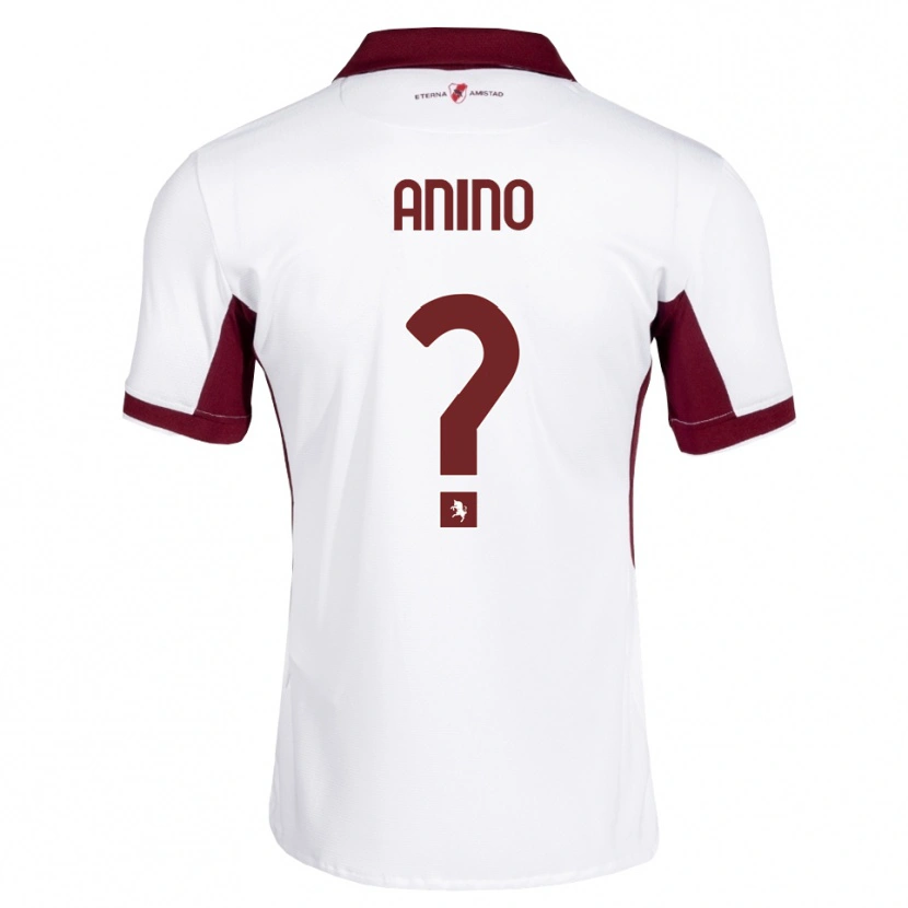 Danxen Kinder Riccardo Anino #0 Burgund Weiß Rot Auswärtstrikot Trikot 2026/27 T-Shirt Schweiz