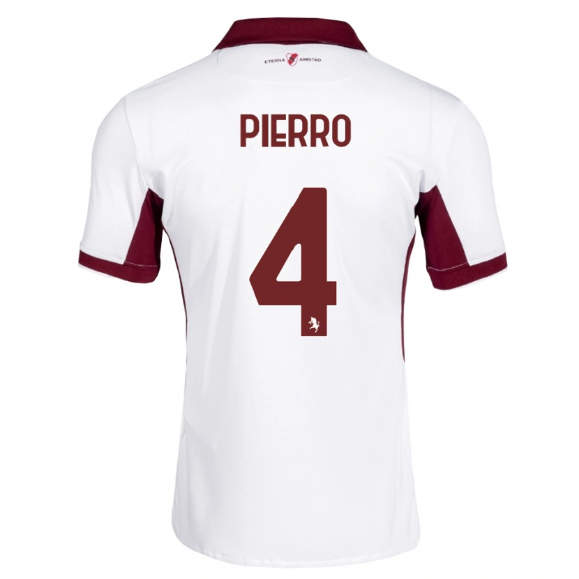 Danxen Kinder Dennis Pierro #4 Burgund Weiß Rot Auswärtstrikot Trikot 2026/27 T-Shirt Schweiz