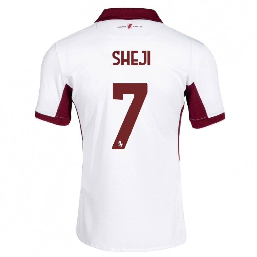 Danxen Kinder Rikardo Sheji #7 Burgund Weiß Rot Auswärtstrikot Trikot 2026/27 T-Shirt Schweiz