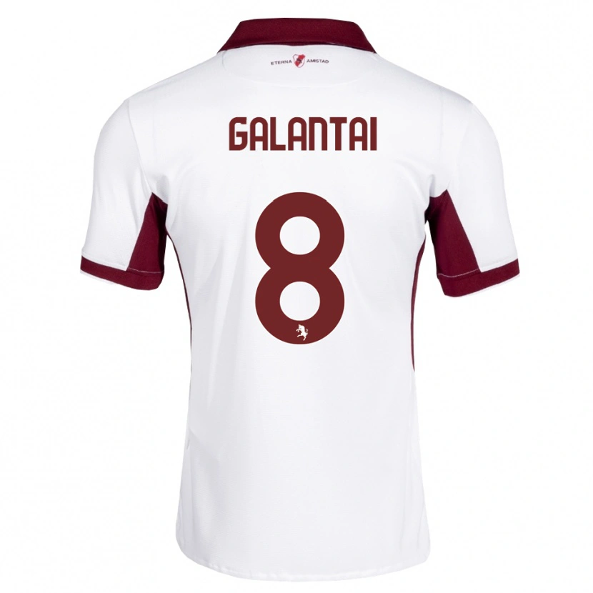 Danxen Kinder Tamás Galántai #8 Burgund Weiß Rot Auswärtstrikot Trikot 2026/27 T-Shirt Schweiz