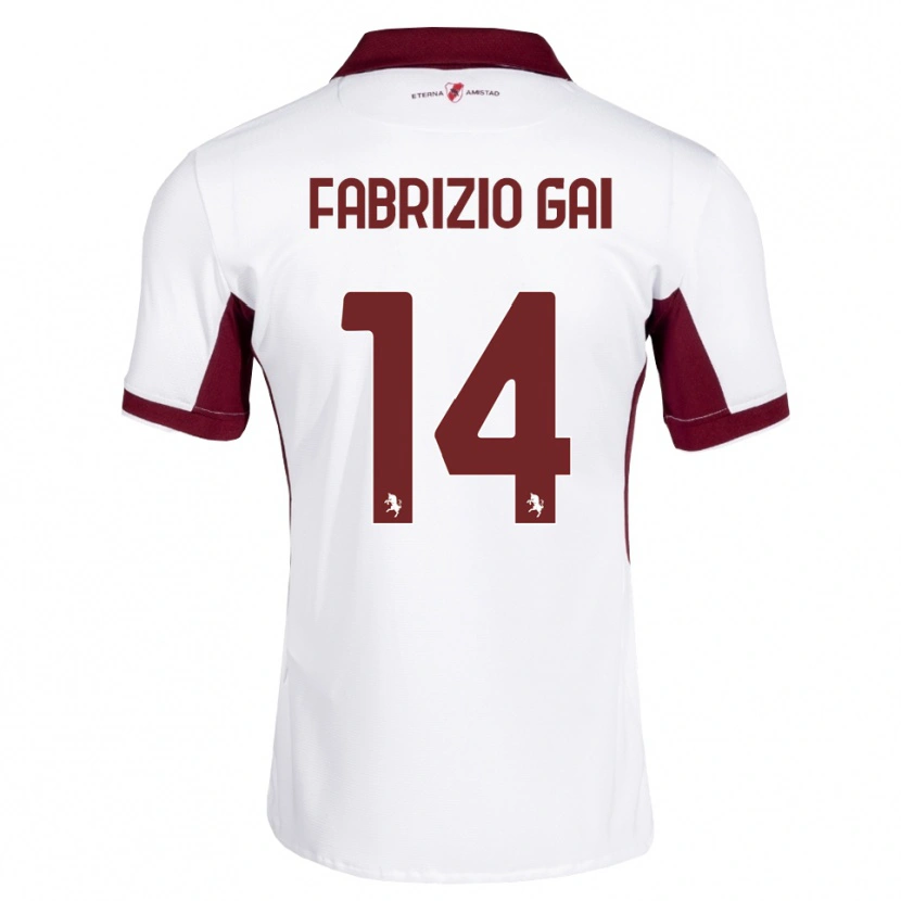 Danxen Kinder Fabrizio Gai #14 Burgund Weiß Rot Auswärtstrikot Trikot 2026/27 T-Shirt Schweiz