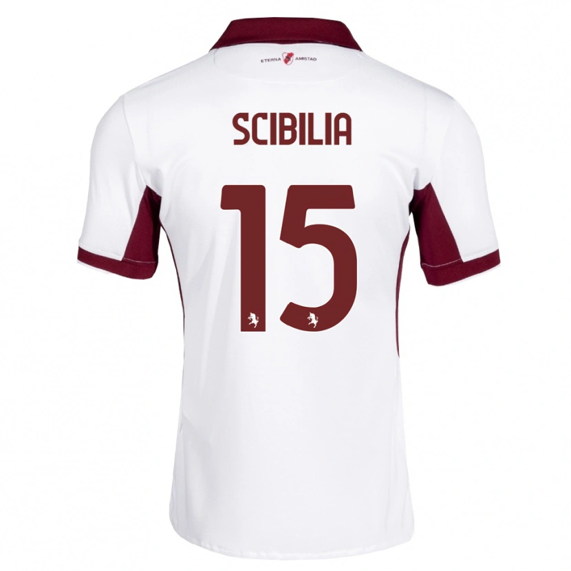 Danxen Kinder Dylan Scibilia #15 Burgund Weiß Rot Auswärtstrikot Trikot 2026/27 T-Shirt Schweiz