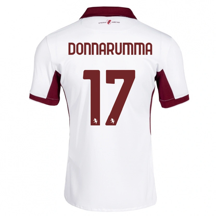 Danxen Kinder Antonio Donnarumma #17 Burgund Weiß Rot Auswärtstrikot Trikot 2026/27 T-Shirt Schweiz