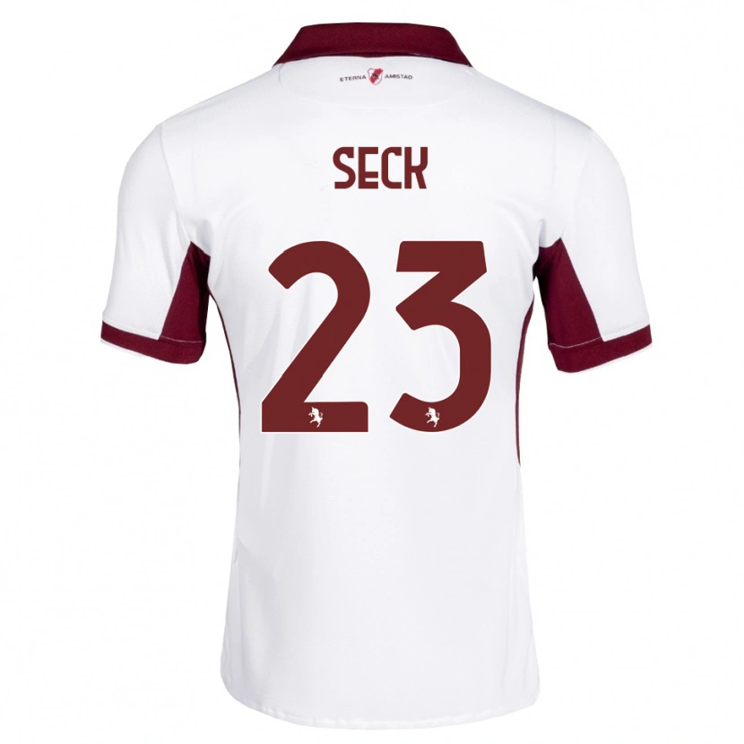 Danxen Kinder Demba Seck #23 Burgund Weiß Rot Auswärtstrikot Trikot 2026/27 T-Shirt Schweiz