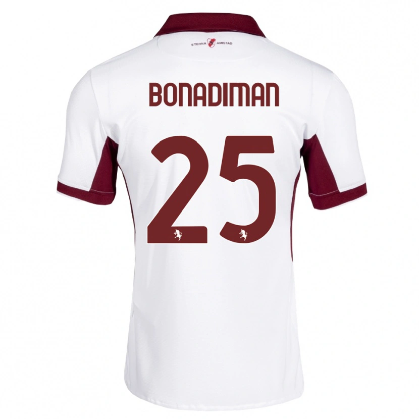 Danxen Kinder Matteo Bonadiman #25 Burgund Weiß Rot Auswärtstrikot Trikot 2026/27 T-Shirt Schweiz