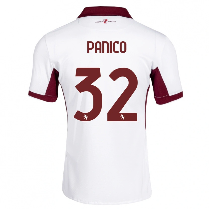 Danxen Kinder Patrizia Panico #32 Burgund Weiß Rot Auswärtstrikot Trikot 2026/27 T-Shirt Schweiz