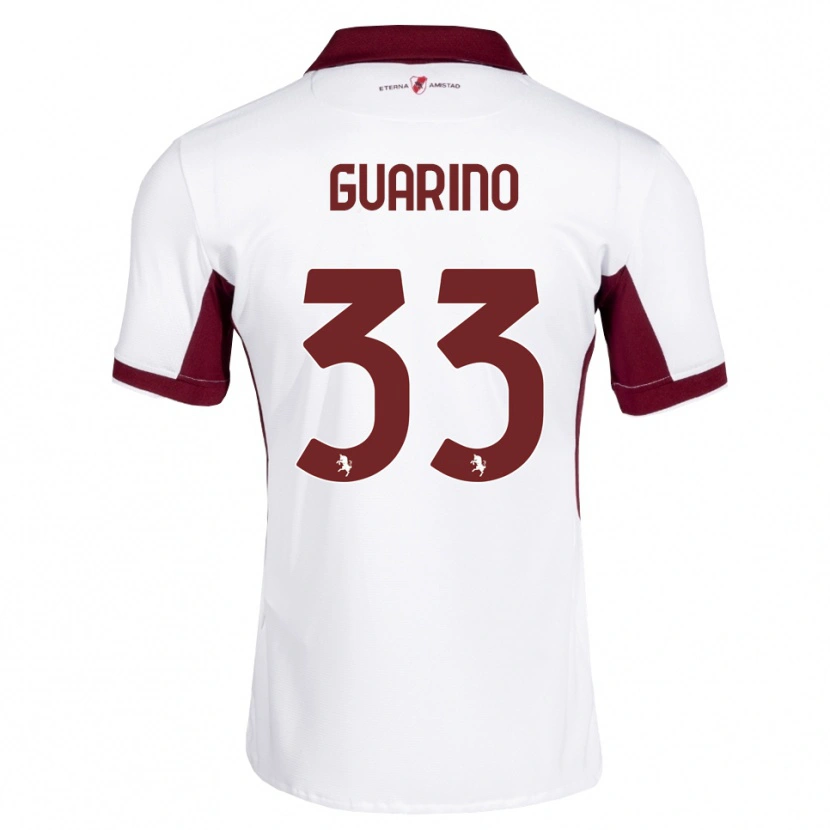 Danxen Kinder Rita Guarino #33 Burgund Weiß Rot Auswärtstrikot Trikot 2026/27 T-Shirt Schweiz