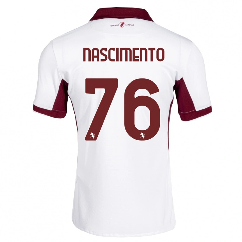 Danxen Kinder Sandro Nascimento #76 Burgund Weiß Rot Auswärtstrikot Trikot 2026/27 T-Shirt Schweiz
