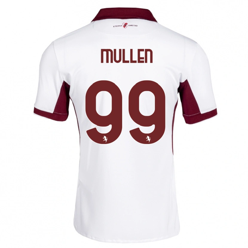 Danxen Kinder Senan Mullen #99 Burgund Weiß Rot Auswärtstrikot Trikot 2026/27 T-Shirt Schweiz