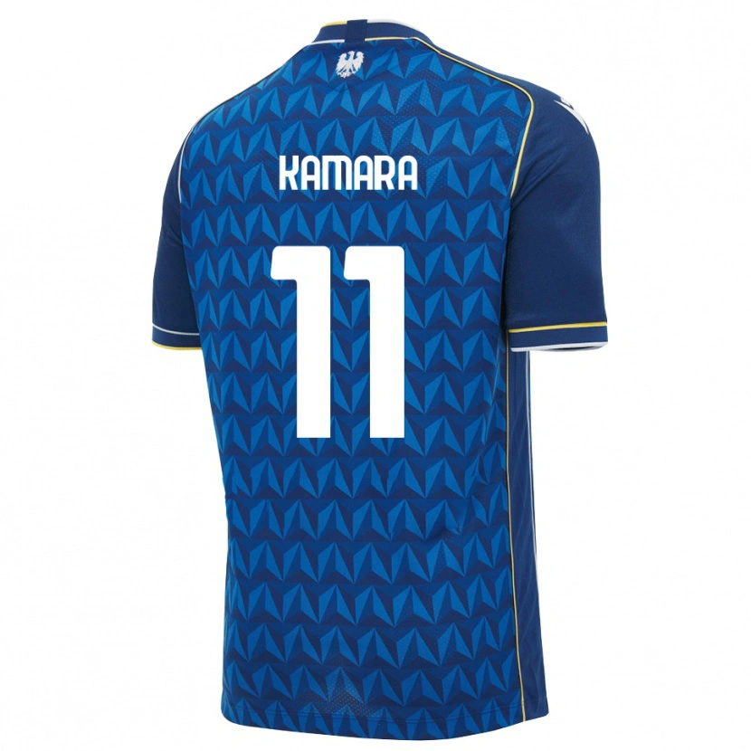 Danxen Kinder Hassane Kamara #11 Königsblau Weiß Blau Auswärtstrikot Trikot 2026/27 T-Shirt Schweiz