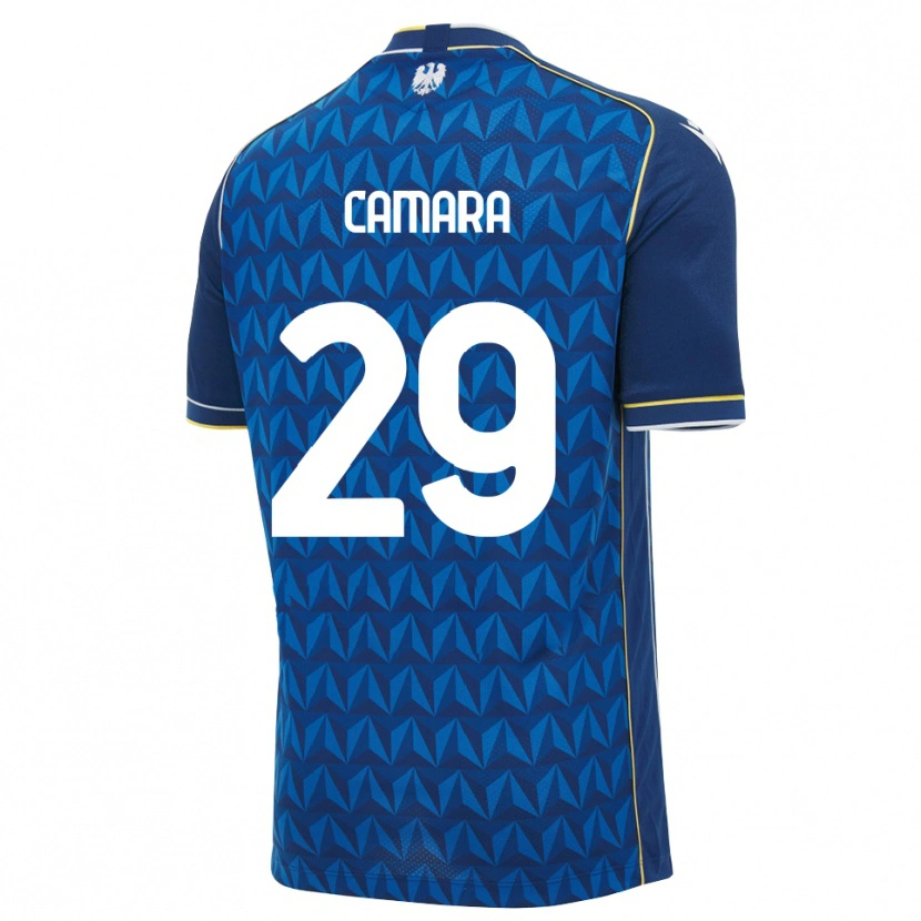 Danxen Kinder Abdoulaye Camara #29 Königsblau Weiß Blau Auswärtstrikot Trikot 2026/27 T-Shirt Schweiz