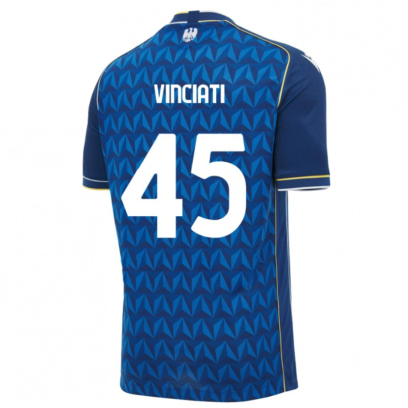 Danxen Kinder Giulio Vinciati #45 Königsblau Weiß Blau Auswärtstrikot Trikot 2026/27 T-Shirt Schweiz