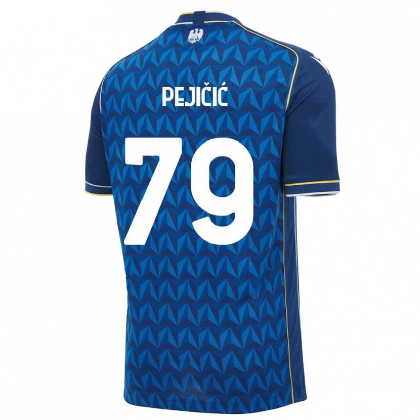 Danxen Kinder David Pejičić #79 Königsblau Weiß Blau Auswärtstrikot Trikot 2026/27 T-Shirt Schweiz