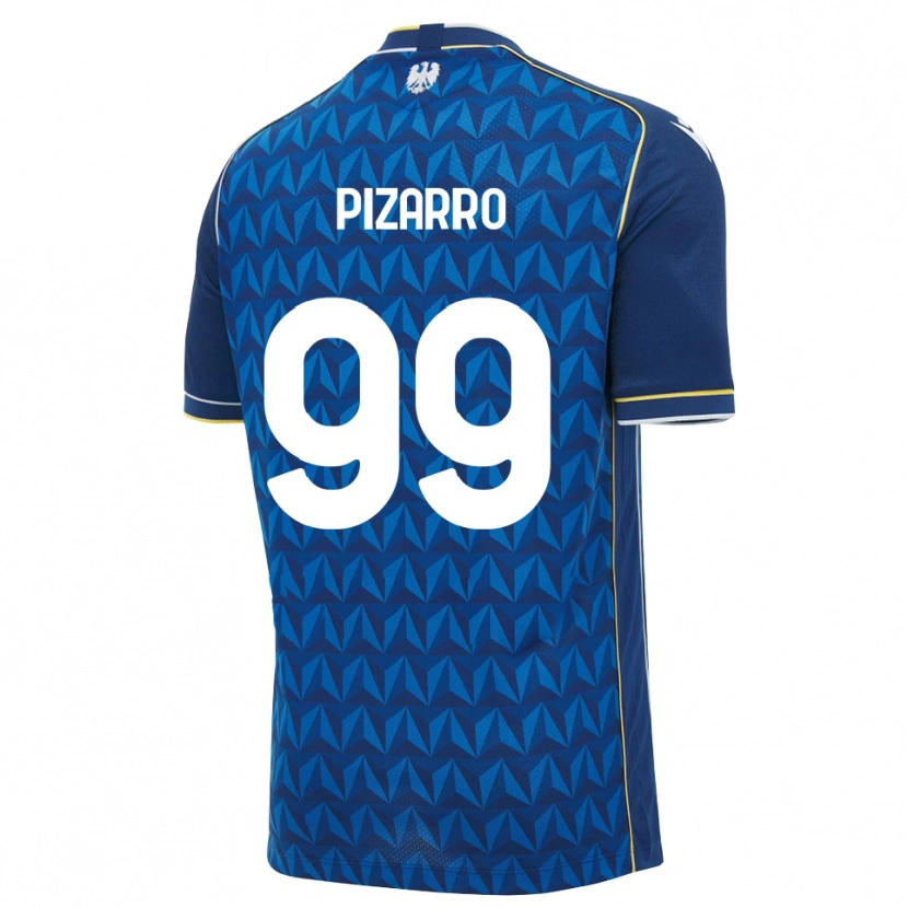 Danxen Kinder Damián Pizarro #99 Königsblau Weiß Blau Auswärtstrikot Trikot 2026/27 T-Shirt Schweiz