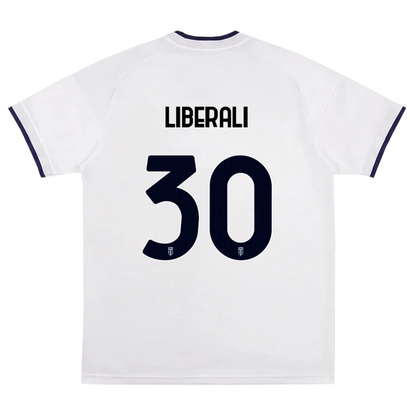 Danxen Kinder Mattia Liberali #30 Weiß Rot Königsblau Auswärtstrikot Trikot 2026/27 T-Shirt Schweiz