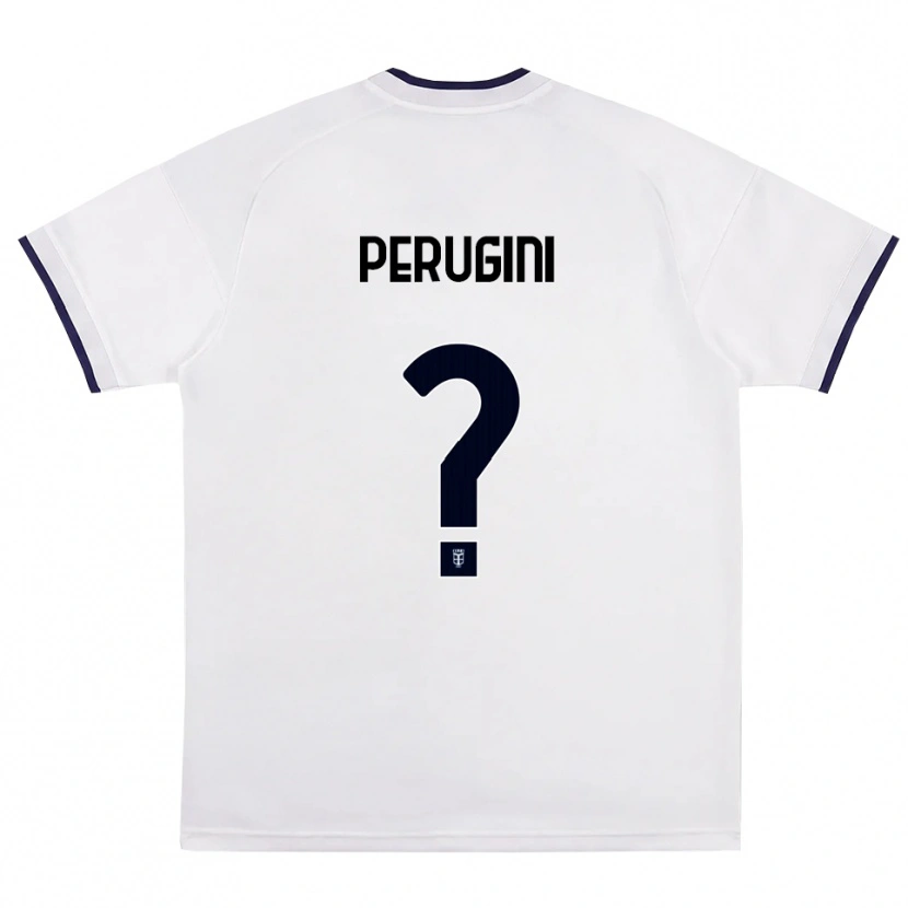 Danxen Kinder Mattia Perugini #0 Weiß Rot Königsblau Auswärtstrikot Trikot 2026/27 T-Shirt Schweiz