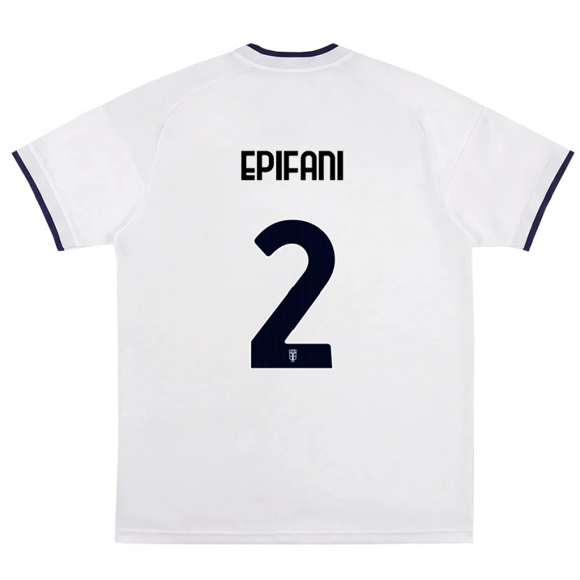 Danxen Kinder Lorenzo Epifani #2 Weiß Rot Königsblau Auswärtstrikot Trikot 2026/27 T-Shirt Schweiz