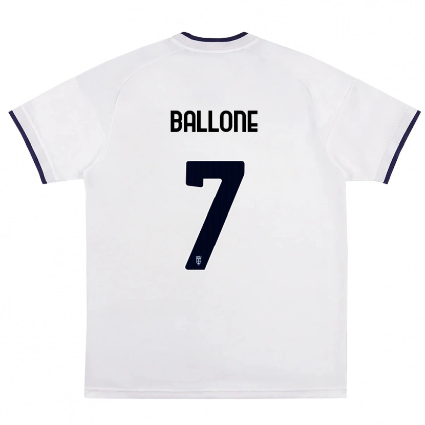 Danxen Kinder Andrea Ballone #7 Weiß Rot Königsblau Auswärtstrikot Trikot 2026/27 T-Shirt Schweiz