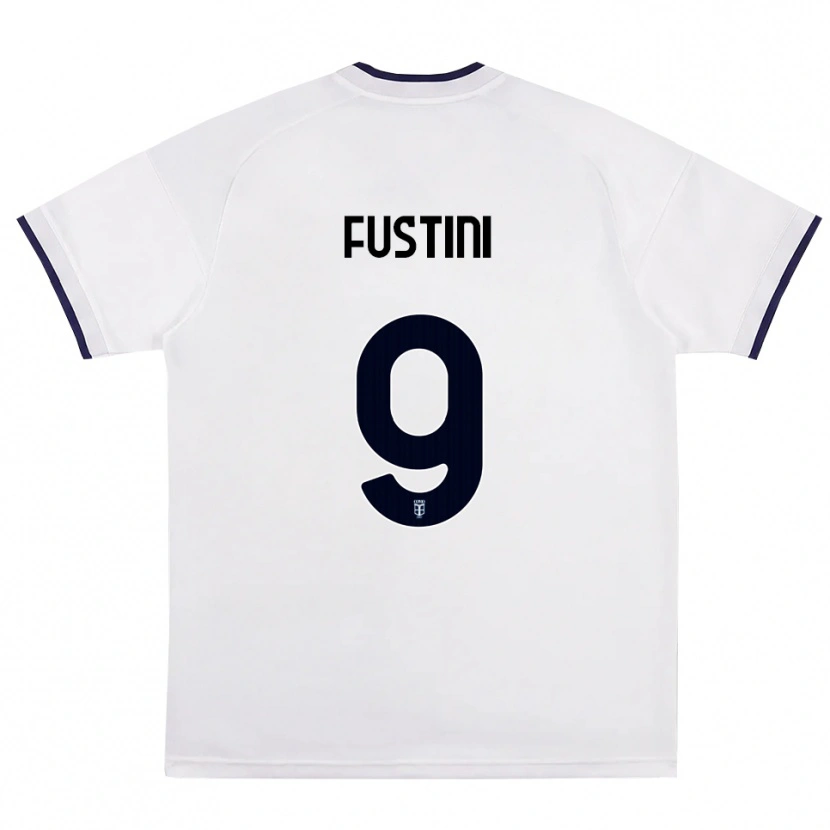 Danxen Kinder Kevin Fustini #9 Weiß Rot Königsblau Auswärtstrikot Trikot 2026/27 T-Shirt Schweiz