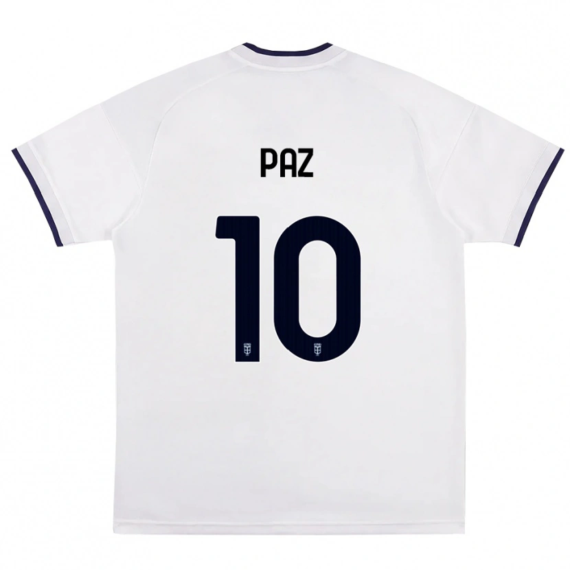 Danxen Kinder Nico Paz #10 Weiß Rot Königsblau Auswärtstrikot Trikot 2026/27 T-Shirt Schweiz
