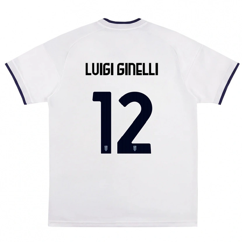 Danxen Kinder Lorenzo Luigi Ginelli #12 Weiß Rot Königsblau Auswärtstrikot Trikot 2026/27 T-Shirt Schweiz
