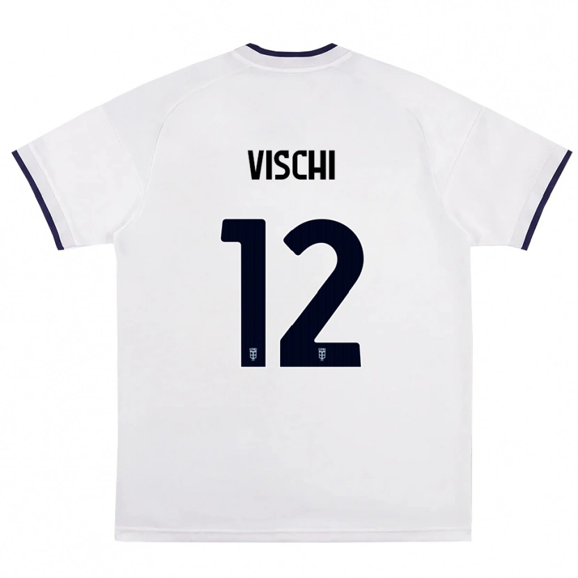Danxen Kinder Tommaso Vischi #12 Weiß Rot Königsblau Auswärtstrikot Trikot 2026/27 T-Shirt Schweiz