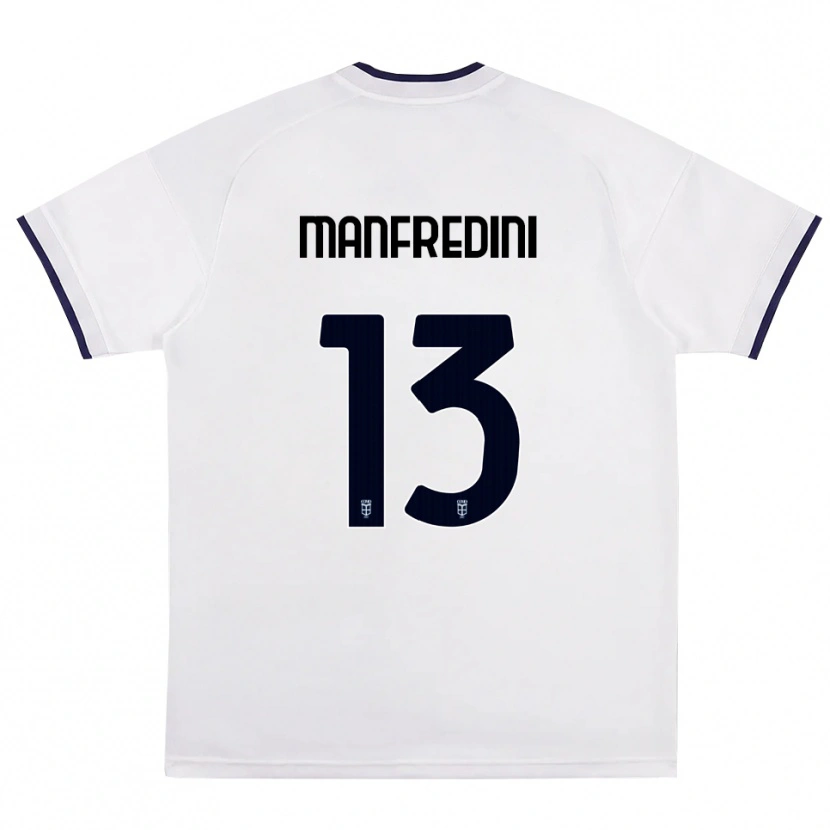Danxen Kinder Matteo Manfredini #13 Weiß Rot Königsblau Auswärtstrikot Trikot 2026/27 T-Shirt Schweiz