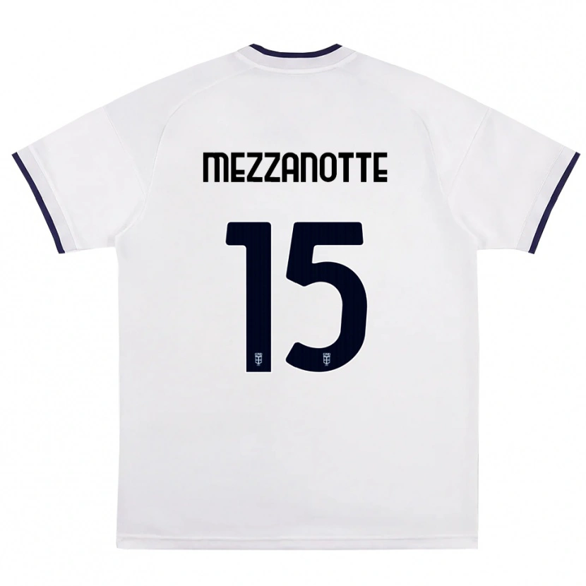 Danxen Kinder Davide Mezzanotte #15 Weiß Rot Königsblau Auswärtstrikot Trikot 2026/27 T-Shirt Schweiz