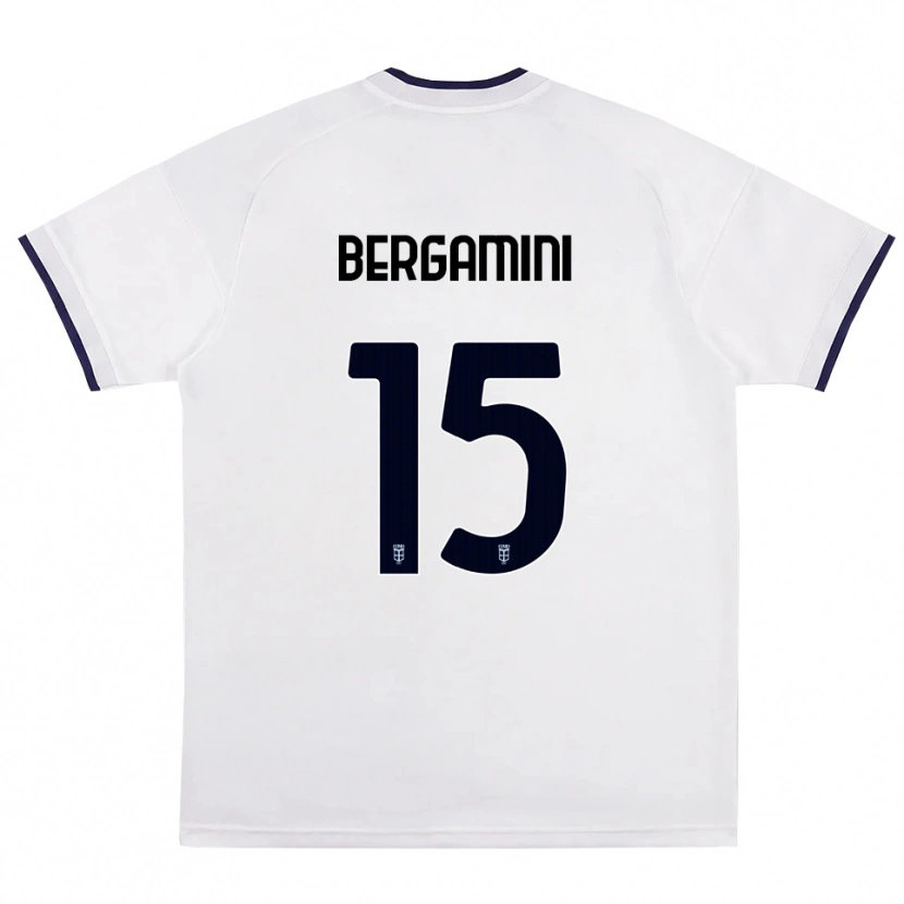 Danxen Kinder Mattia Bergamini #15 Weiß Rot Königsblau Auswärtstrikot Trikot 2026/27 T-Shirt Schweiz