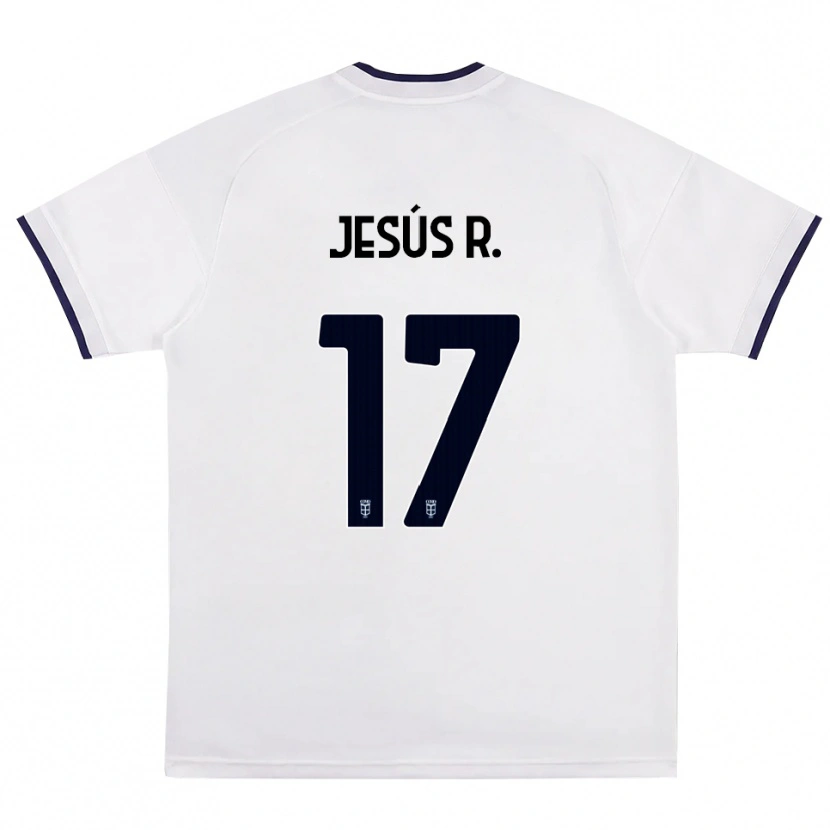 Danxen Kinder Jesús Rodríguez #17 Weiß Rot Königsblau Auswärtstrikot Trikot 2026/27 T-Shirt Schweiz