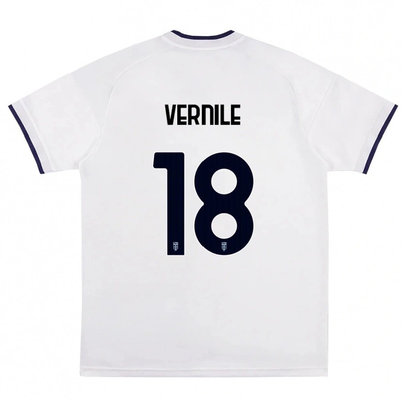 Danxen Kinder Tommaso Vernile #18 Weiß Rot Königsblau Auswärtstrikot Trikot 2026/27 T-Shirt Schweiz