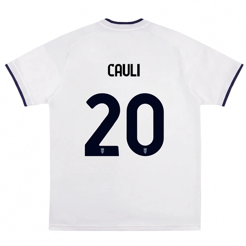 Danxen Kinder Achille Cauli #20 Weiß Rot Königsblau Auswärtstrikot Trikot 2026/27 T-Shirt Schweiz