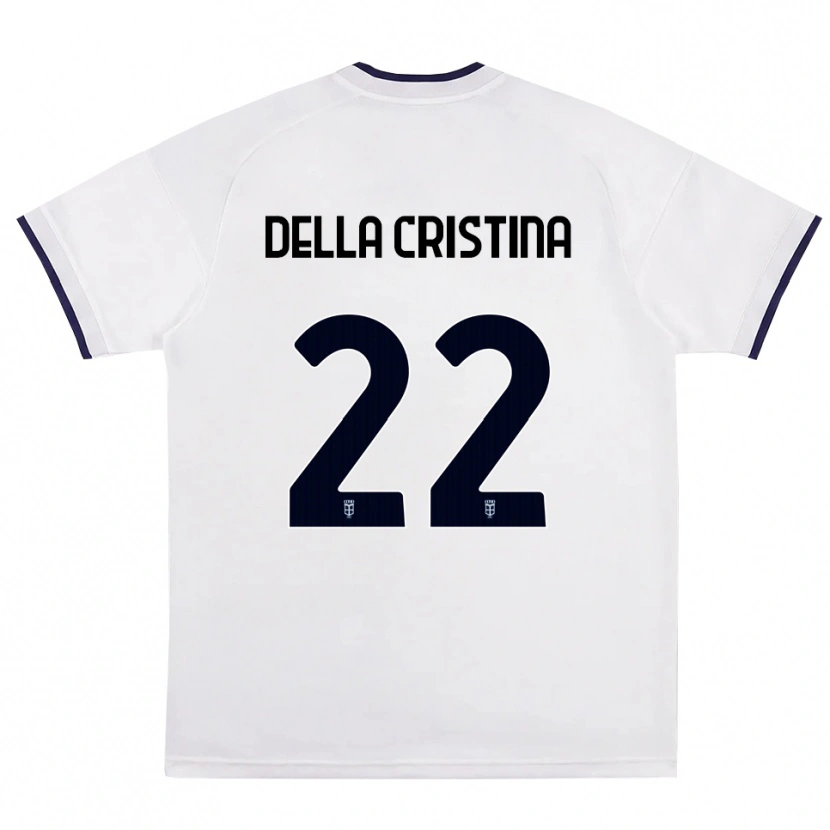Danxen Kinder Stefano Della Cristina #22 Weiß Rot Königsblau Auswärtstrikot Trikot 2026/27 T-Shirt Schweiz
