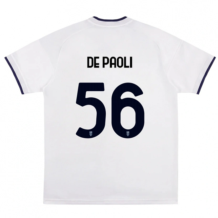 Danxen Kinder Cristiano De Paoli #56 Weiß Rot Königsblau Auswärtstrikot Trikot 2026/27 T-Shirt Schweiz