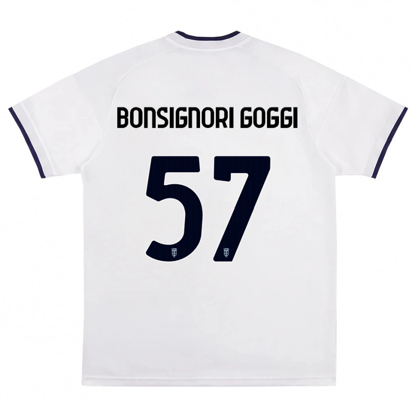 Danxen Kinder Lorenzo Bonsignori #57 Weiß Rot Königsblau Auswärtstrikot Trikot 2026/27 T-Shirt Schweiz