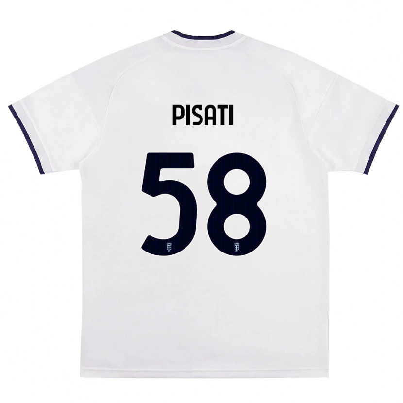Danxen Kinder Samuele Pisati #58 Weiß Rot Königsblau Auswärtstrikot Trikot 2026/27 T-Shirt Schweiz