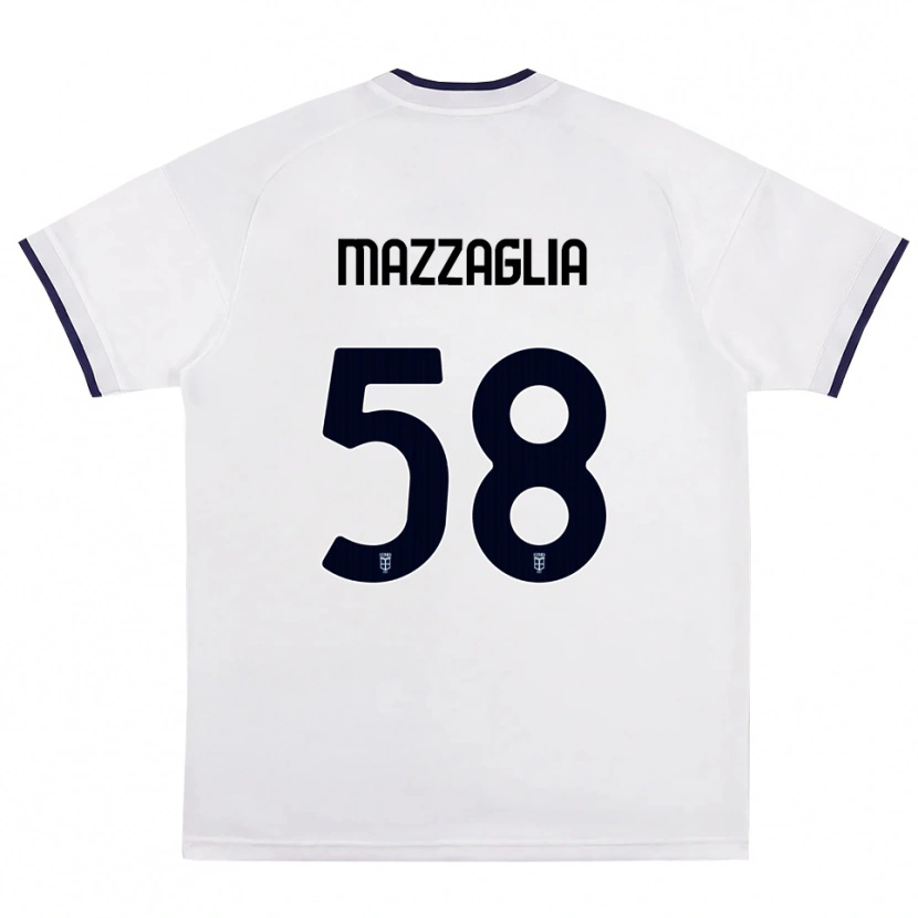 Danxen Kinder Giuseppe Mazzaglia #58 Weiß Rot Königsblau Auswärtstrikot Trikot 2026/27 T-Shirt Schweiz
