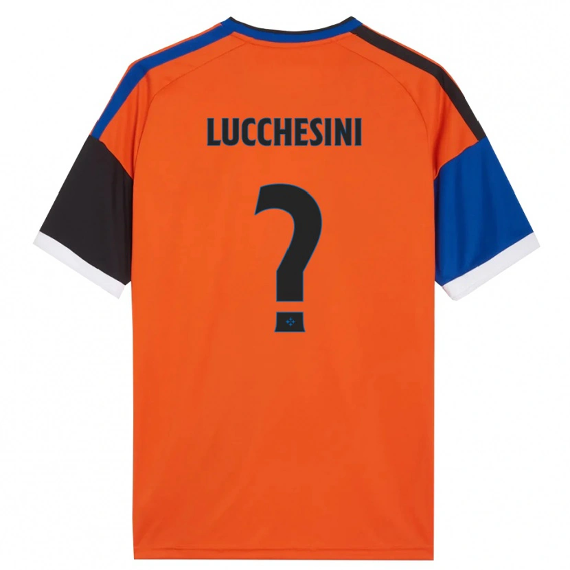 Danxen Kinder Francesco Lucchesini #0 Orange Blau Schwarz Weiß Auswärtstrikot Trikot 2026/27 T-Shirt Schweiz
