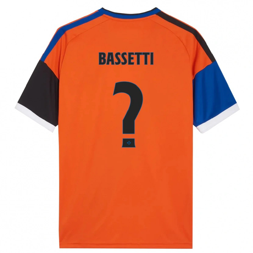 Danxen Kinder Giovanni Bassetti #0 Orange Blau Schwarz Weiß Auswärtstrikot Trikot 2026/27 T-Shirt Schweiz