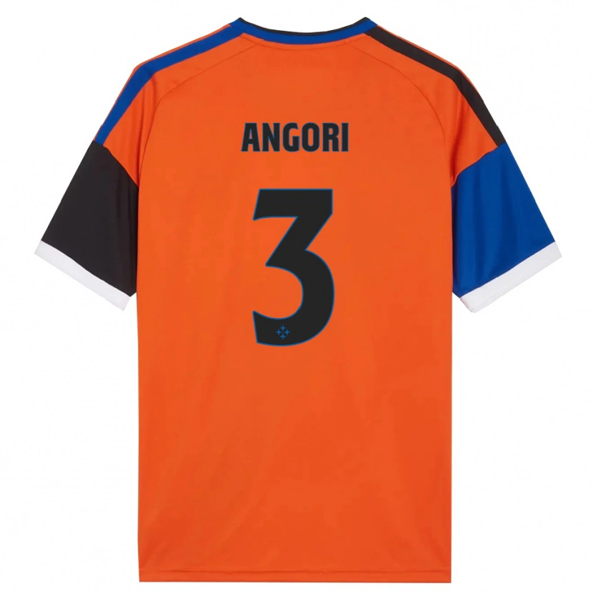 Danxen Kinder Samuele Angori #3 Orange Blau Schwarz Weiß Auswärtstrikot Trikot 2026/27 T-Shirt Schweiz