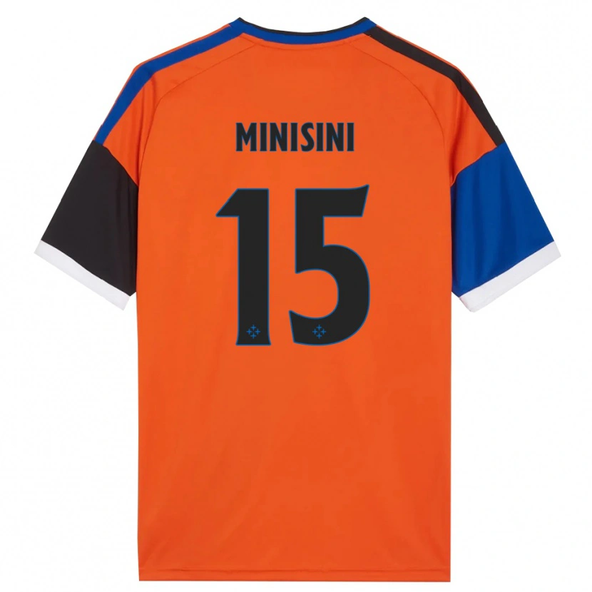 Danxen Kinder Niccolò Minisini #15 Orange Blau Schwarz Weiß Auswärtstrikot Trikot 2026/27 T-Shirt Schweiz