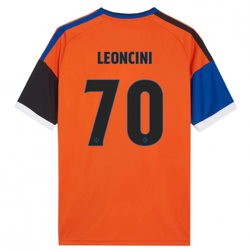 Danxen Kinder Mattia Leoncini #70 Orange Blau Schwarz Weiß Auswärtstrikot Trikot 2026/27 T-Shirt Schweiz