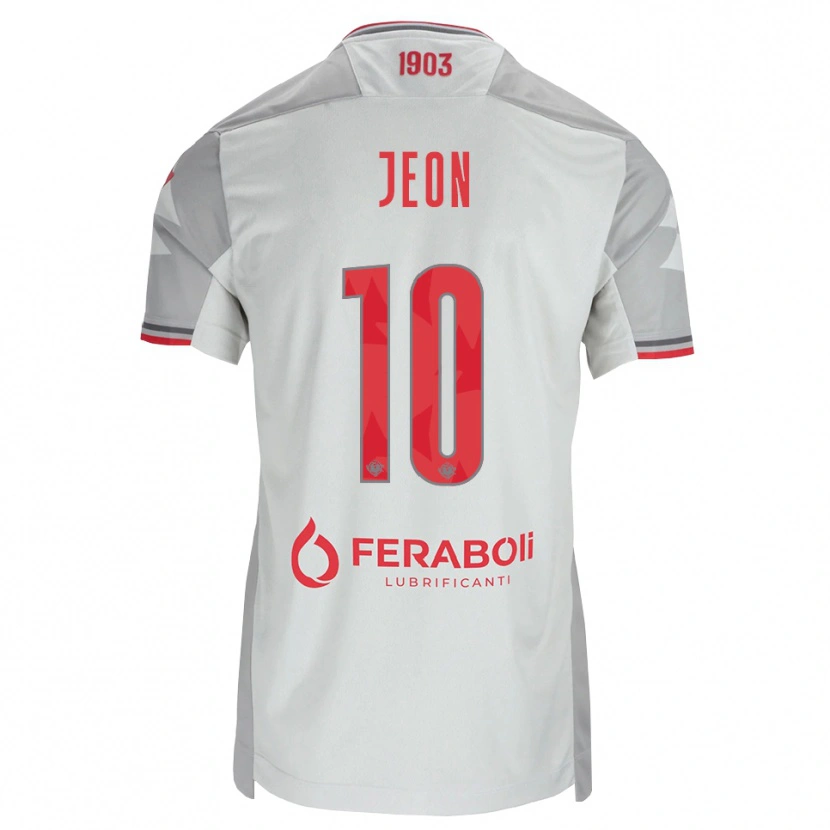 Danxen Kinder Joseph Jeon #10 Grau Weiß Rot Auswärtstrikot Trikot 2026/27 T-Shirt Schweiz