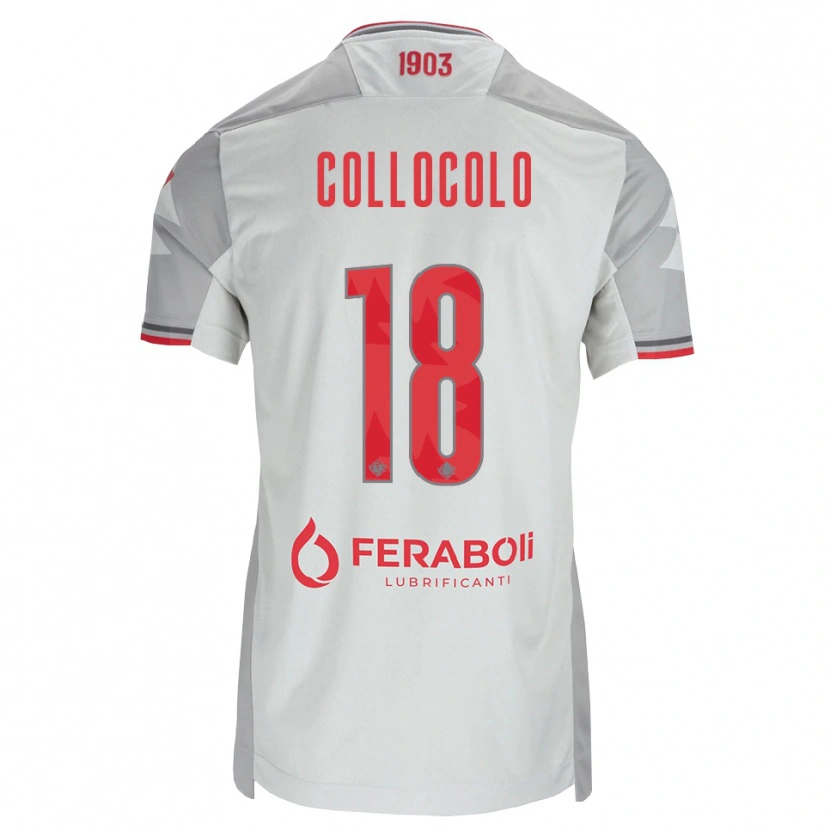 Danxen Kinder Michele Collocolo #18 Grau Weiß Rot Auswärtstrikot Trikot 2026/27 T-Shirt Schweiz