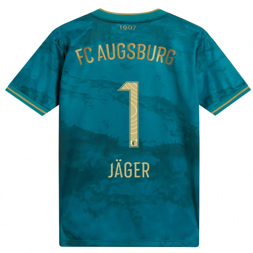 Danxen Kinder Tobias Jäger #1 Grün Braun Auswärtstrikot Trikot 2026/27 T-Shirt Schweiz