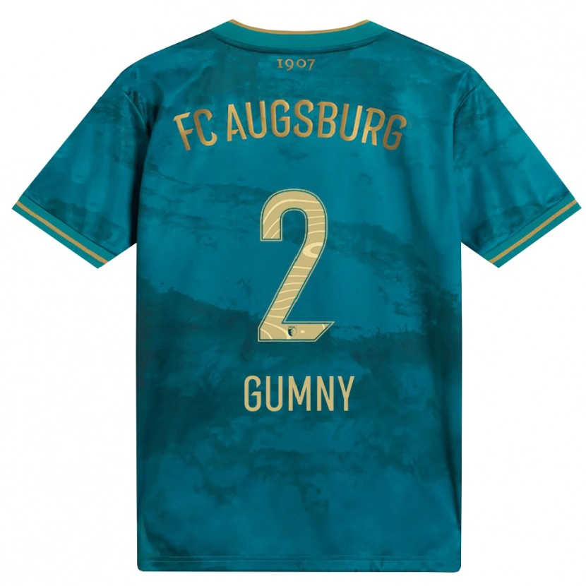 Danxen Kinder Robert Gumny #2 Grün Braun Auswärtstrikot Trikot 2026/27 T-Shirt Schweiz