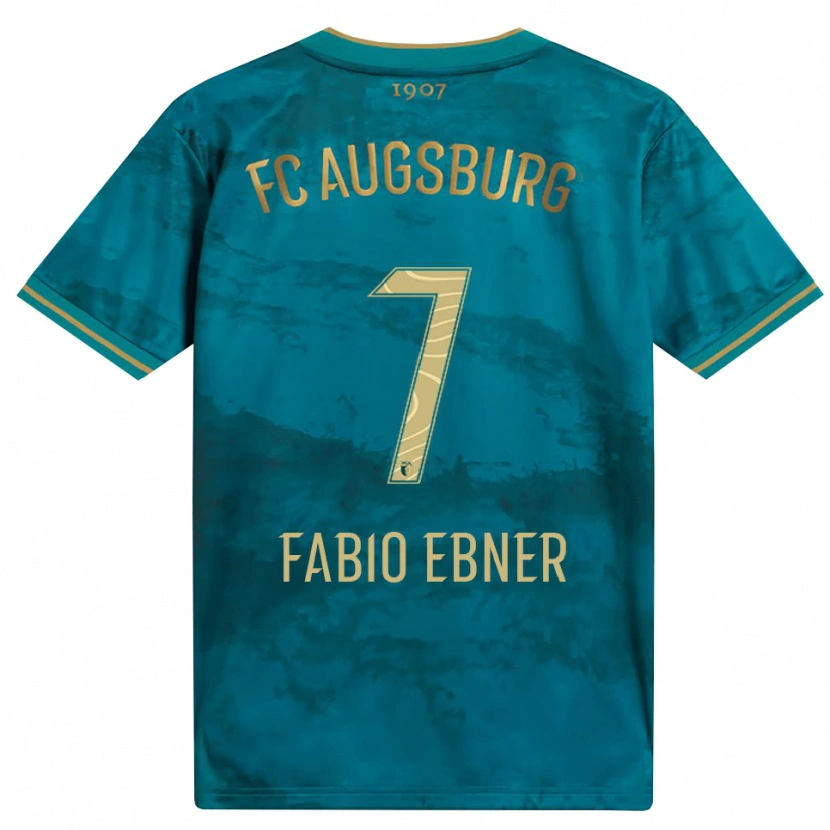 Danxen Kinder Fabio Ebner #7 Grün Braun Auswärtstrikot Trikot 2026/27 T-Shirt Schweiz