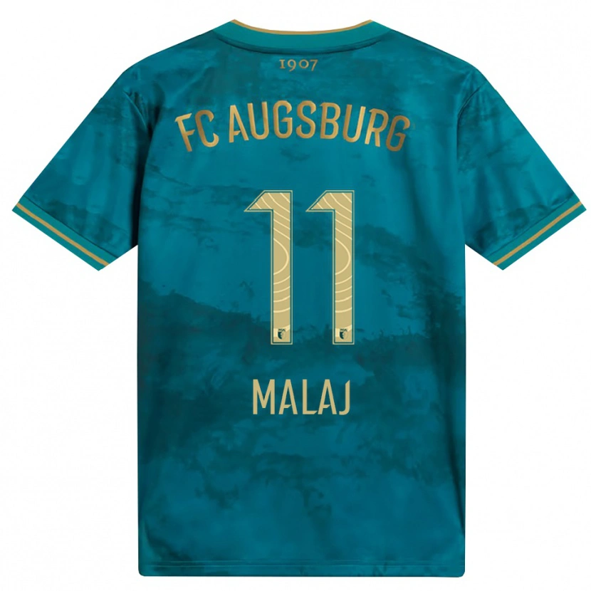 Danxen Kinder Aris Malaj #11 Grün Braun Auswärtstrikot Trikot 2026/27 T-Shirt Schweiz