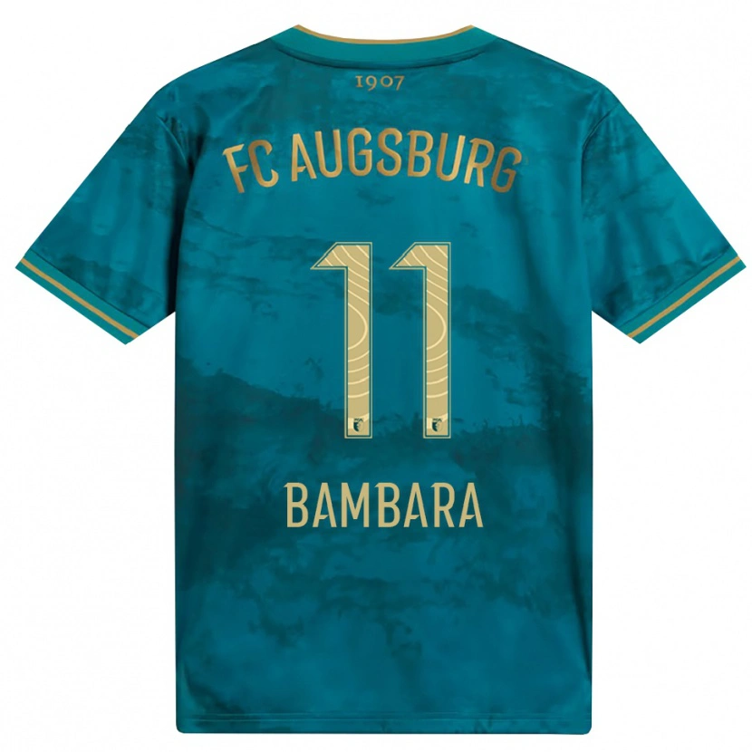 Danxen Kinder Jermaine Bambara #11 Grün Braun Auswärtstrikot Trikot 2026/27 T-Shirt Schweiz