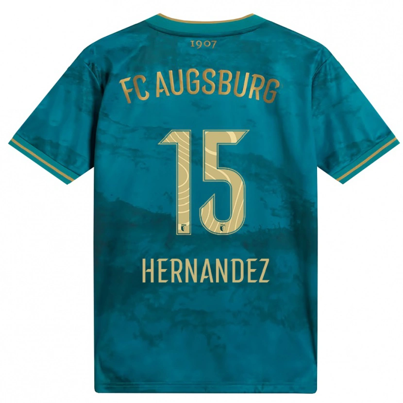 Danxen Kinder Saidu Hernandez #15 Grün Braun Auswärtstrikot Trikot 2026/27 T-Shirt Schweiz